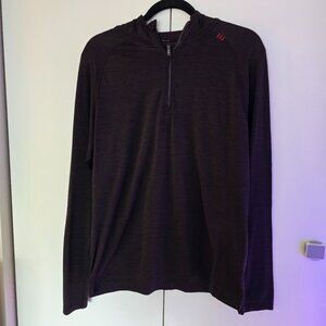Lululemon Metal Vent  1/4  Zip  Hooded  LS